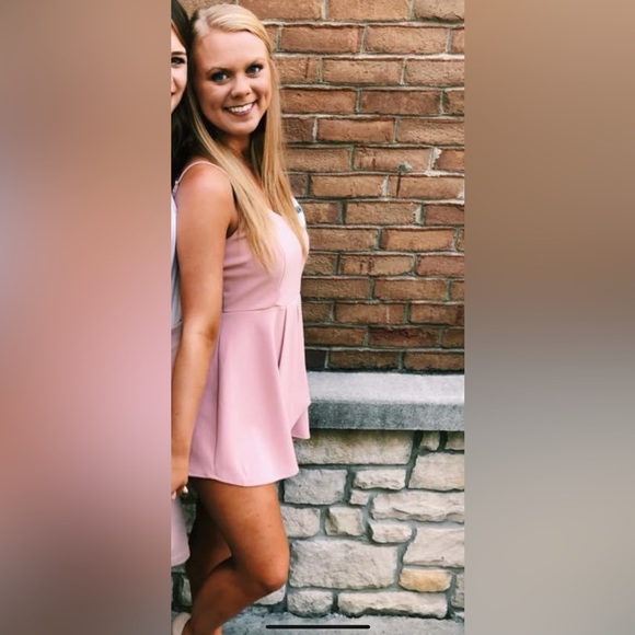 Pink romper skort - Picture 2 of 7